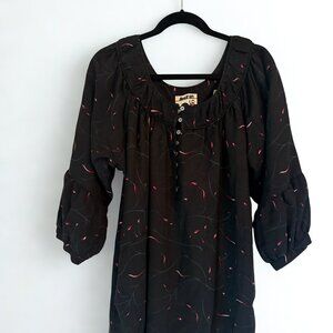 DARYL K | CO-OP BARNEYS NYC | Silk/Wool Blend Floral Scoop-Neck Dress | RARE